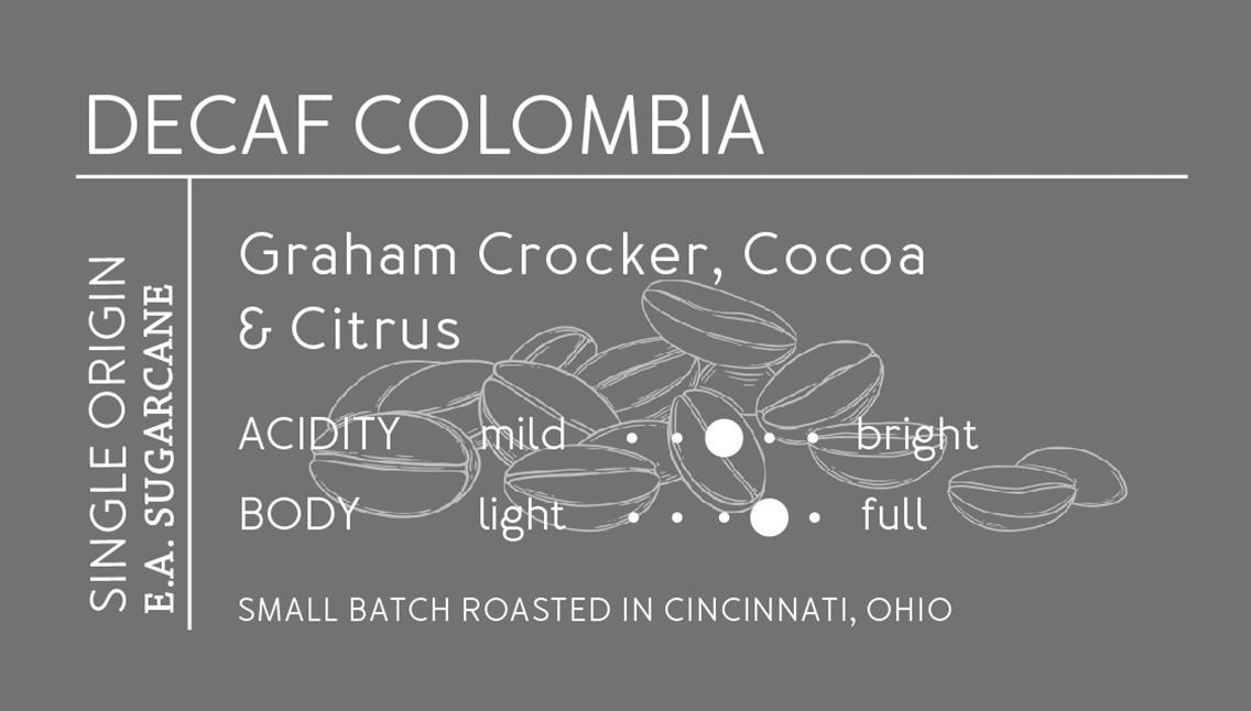 Decaf Colombia (12oz 6-pack)