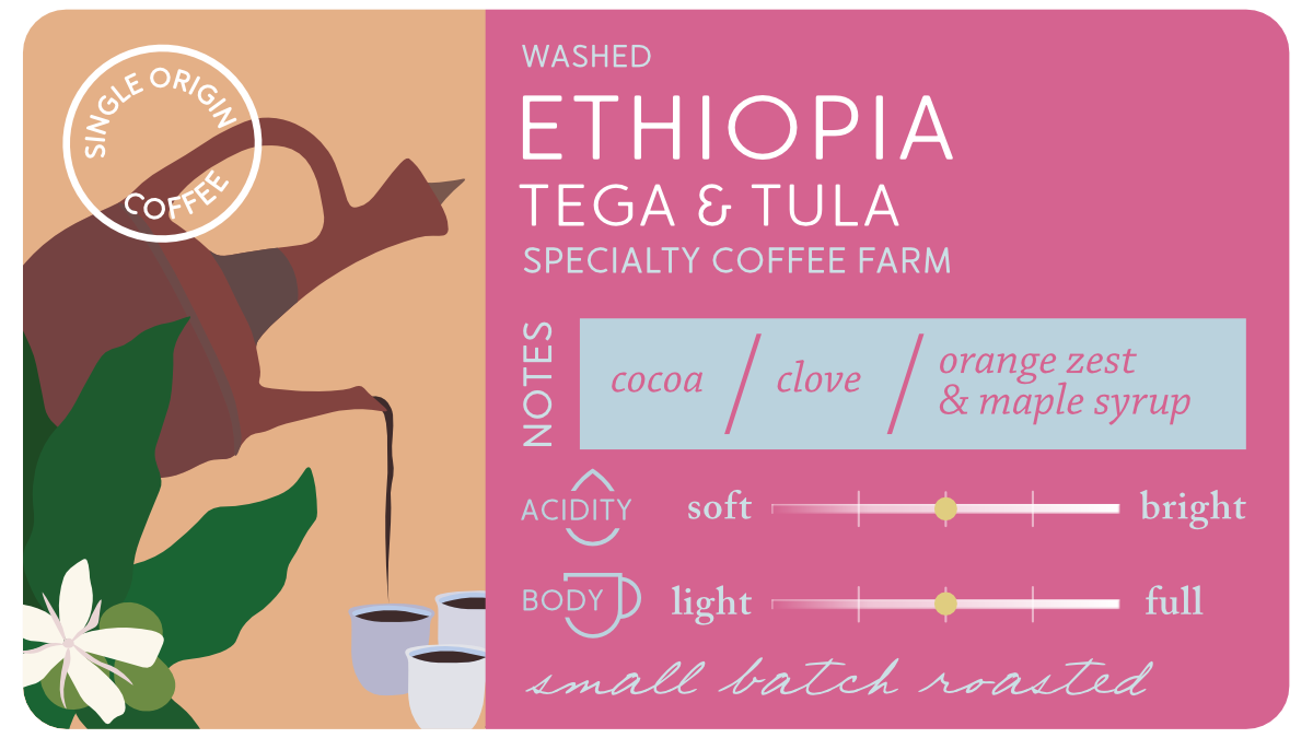 Ethiopia Tega & Tula Washed (5lb)