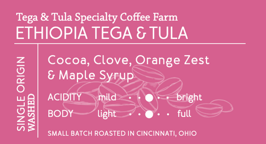 Ethiopia Tega & Tula Washed (12oz 6-pack)