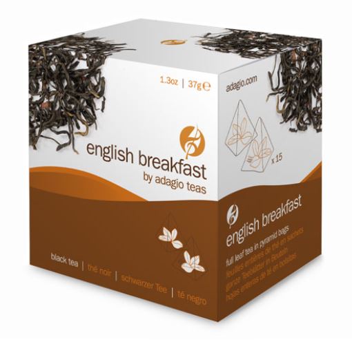 Adagio Tea - English Breakfast (Black Tea) - Sachets (4-15ct cases)