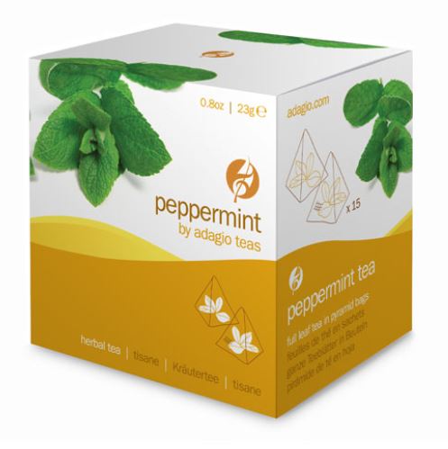 Adagio Tea - Peppermint (Herbal Tea) - Sachets (4-15ct cases)